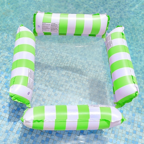 1 Packung Hängematten-Pool-Schwimmhilfen für Erwachsene, aufblasbare Mehrzweck-Pool-Schwimmhilfen aus PVC, Wasserhängematte, Lounge-Schwimmhilfen Image