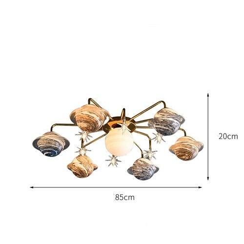Kronleuchter Deckenleuchte 13 Köpfe warmweißes Licht 85cm nordisches Eisenlicht Luxus kreatives Wohnzimmer Schlafzimmer 110-240V