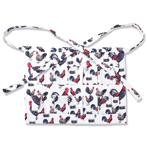 Eiersammeltuch, wiederverwendbare multifunktionale Hühnereier-Sammelschürze für Erwachsene mit 12 Taschen für den Spaziergang Image