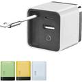 Caricabatterie gan 3 in 1, modulo di carica rapida scalabile da 80 W max con cavo di tipo C e 2 porte USB, per iPhone, telefono e laptop