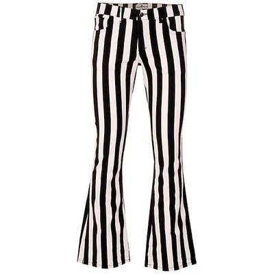 Retro Vintage 1970er Groovy Schlaghosen Disco Mittlere Hüfthöhe Gestreift Herren Halloween Karneval Urlaub Musikfestival Festival Erwachsene Hose Image
