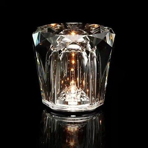 Nachttischlampe aus Kristall, Diamant-Tischleuchte, 3 helle Farben mit einstellbarer Helligkeit, USB-Lade-Nachtlicht, Dekoration, Schlafzimmer-Nachttischlampe