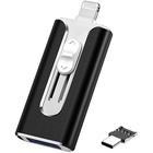 USB 8-poliger USB 3.0 4-in-1-U-Disk für Mobiltelefone und Computer mit Typ-C-Adapter, Memory Stick-Speicher zum einfachen Sichern von Fotos und Videos, Plug-and-Play