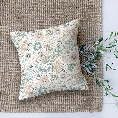 garten floral doppelseite kissenbezug 1pc weicher kissenbezug kissenbezug kissenbezug für sofa schlafzimmer wohnzimmer hochwertige maschinenwaschbare außenkissen für sofa couch bett stuhl Image