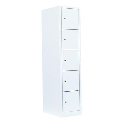 Lüllmann Schließfachschrank - 1 Abteil - 5 Fächer weiß Image