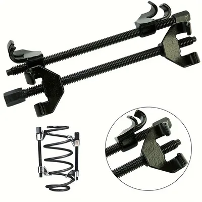 Shock Absorber Spring Compressor Tool Set, Claw Hook for Car Repair and Roll Removal, Manual,