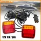 1Set 12V Traino Posteriore Rimorchio Fanale Posteriore LED 10m Cavo 7Pin Universale Freno Arresto Impermeabile Numero di Licenza targa Indicatore di direzione lampada
