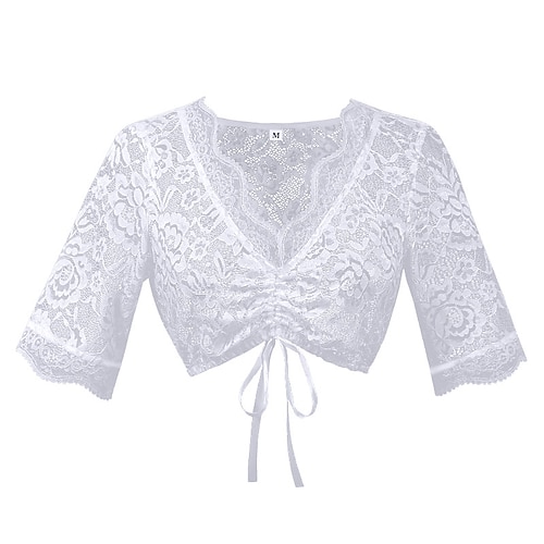 Oktoberfest Chemise Oktoberfest / Bière Bavarois Prairies Femmes Soirée Fête de la Bière Tissu de style traditionnel