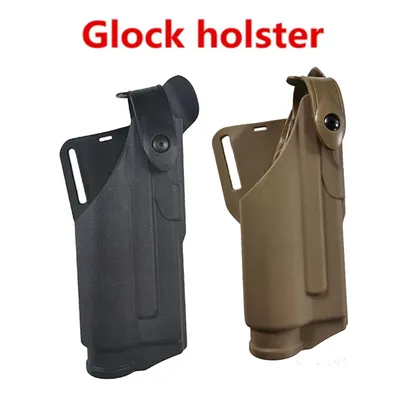 With Flashlight/Without Flashlight Tactical Holster For Glock G17 G19 G22 G31 G32 Tactical Light Holster Airsoft Glock Pistol