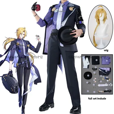Spiel Zenless Zone Zero Hugo Cosplay Kostüm Perücke Maske Hut Mockingbird Neue Eridu Hugo Vlad Image