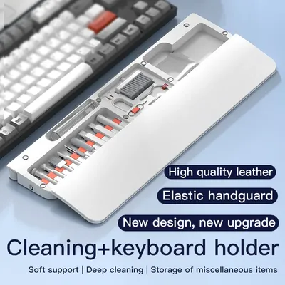 Hellodigi 22-in-1-Multitool-Reinigungsset für Laptop, Tablet, Telefon, Computer, tragbares Tastatur-Reinigungsset, Kopfhörer-Reinigungsbürste Image