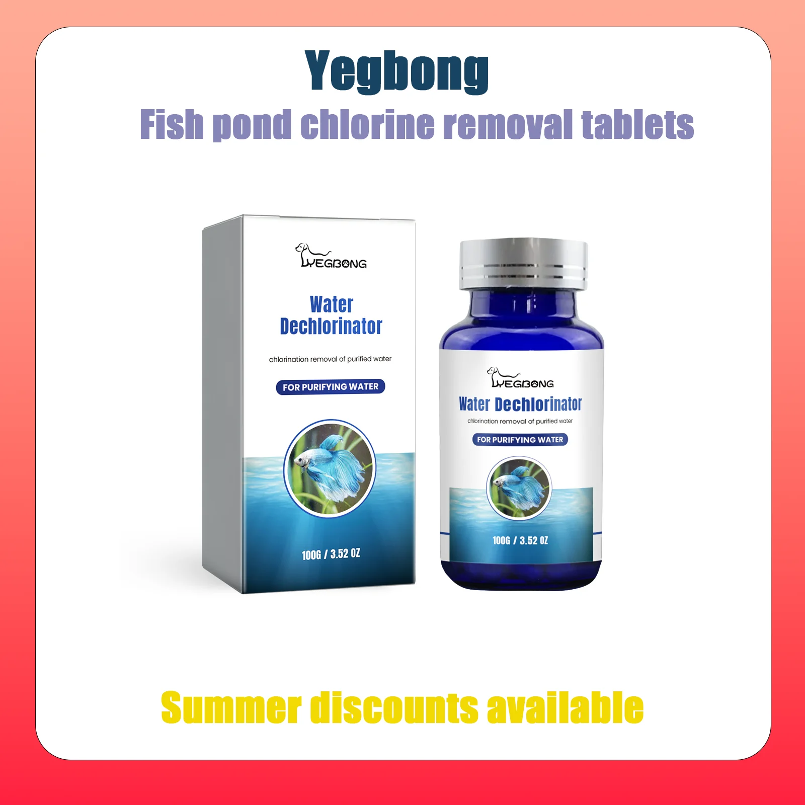 Yegbong Aquarium Algenamid Waschmittel Tabletten Aquarium Reiniger Aquatische Moos Entferner Wasser Reinigung Algen Kontrolle Image
