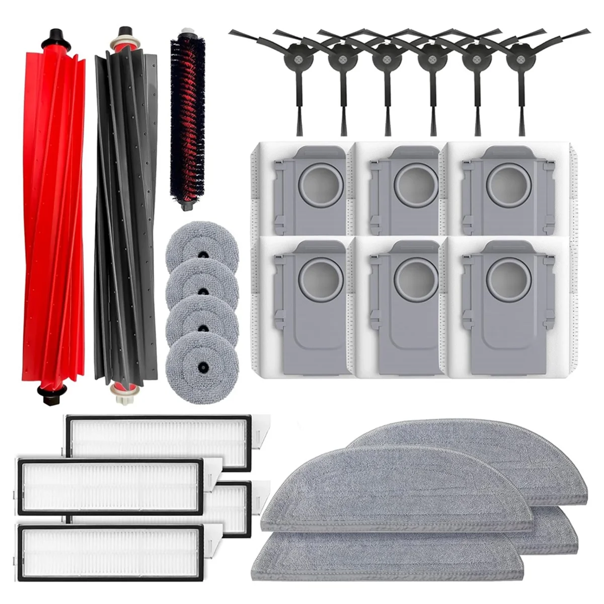 Ersatzteile für Roborock S8 Maxv Ultra /S8 Max Ultra Staubsauger Hauptseitenbürste Hepa-Filter Mopptuch Staubbeutel Image