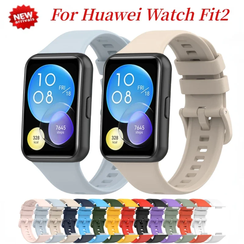 Silikon Band Für Huawei Uhr Fit 2 Strap Smartwatch Armband Armband FIT 2 Correa Für Huawei uhr fit 2 ersatz Gürtel Image