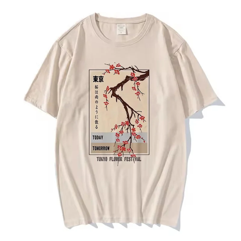 Frauen Heute Tomorrow Tokyo Flower Festival T-Shirt Mode O-Ausschnitt T-Shirts Sommer Tops Mode Street T-Shirts Image