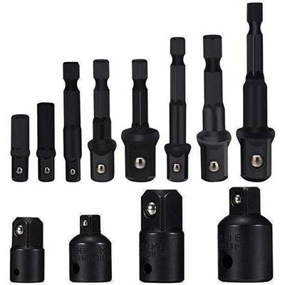 SNQ - Steckschlüssel-Adapter-Konverter-Set, Sechskantschaft, Bohrer, Mutternschlüssel, 8-teilig, Image