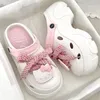 Sanrio Hello Kitty Dopamin Niedliche Cartoon-Rosa-Loch-Schuhe für Damen, 2025, Sommer-Schuhe mit