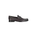 Salvatore Ferragamo Loafer - Brown Hammered Leather Loafer - Gr. 5 - in Braun - für Herren