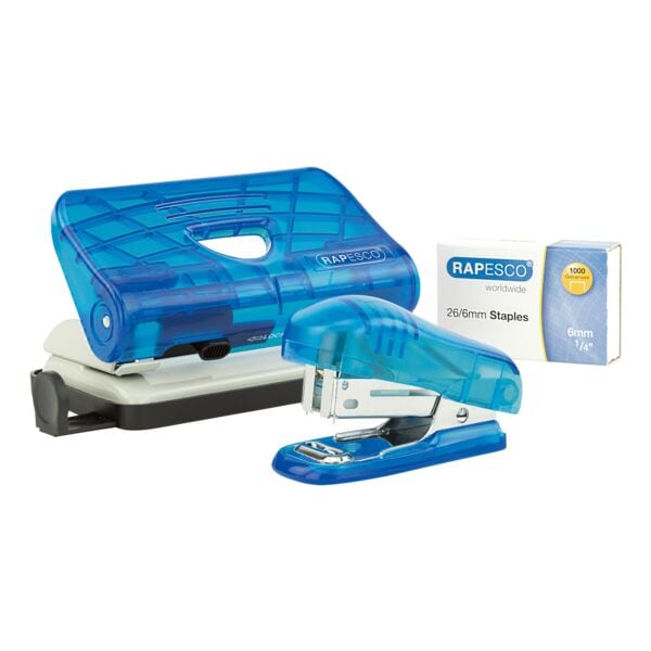 RAPESCO Büro-Set Heftgerät »Bug« + Locher »P-810« silber, 9.8x4.2x6 cm Image