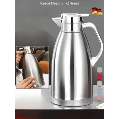 Insulated Cold Water Bottle 2300ml Thermos Pot Stainless Steel Vacuum Insulation Kettle Long-lasting Insulation Hot Water Kett