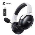 Cuffie wireless da gioco Picun G3 con microfono Cuffie over-ear Bluetooth 5.4 Driver da 40 mm Cuffie USB 2.4G/Wireless/Cavo 65H
