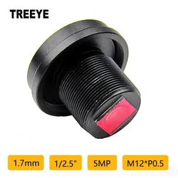 Objectif fisheye 1.7mm M12 5.0 mégapixels avec filtre IR caméras d'action caméra de sport Drones objectif Angle de vision panoramique 185 degrés