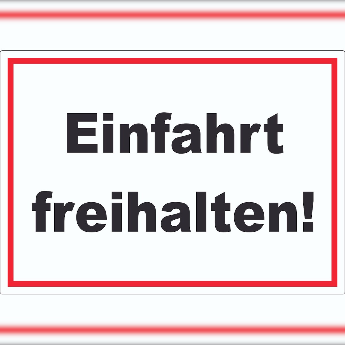 HB-Druck Einfahrt freihalten Aufkleber A2 (420x594mm) Image