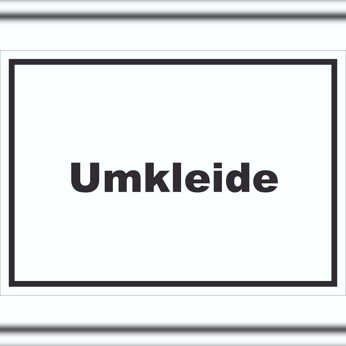 HB-Druck Umkleide Schild mit Text Ankleide Kabine waagerecht A5 (148x210mm) Image