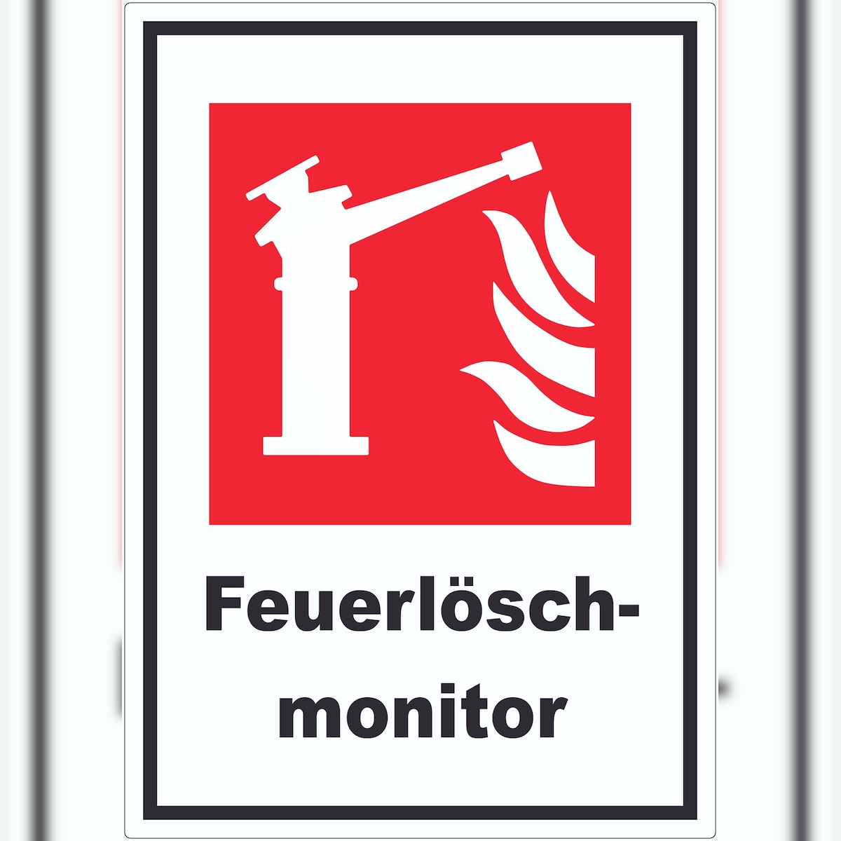 HB-Druck Feuerlöschmonitor Aufkleber A7 (74x105mm) Image
