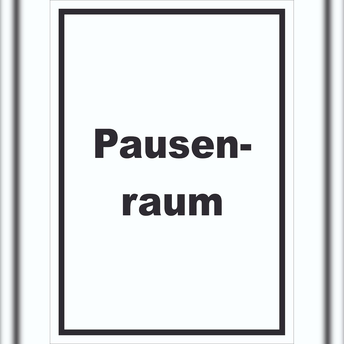 HB-Druck Pausenraum Schild mit Text Pause Mittagspause hochkant A4 (210x297mm) Image