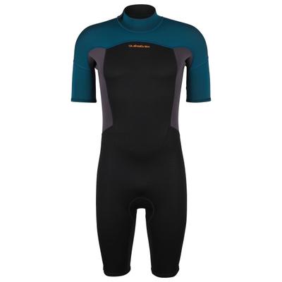 Quiksilver - Prologue 2/2 S/S Springsuit Back Zip - Neoprenanzug Gr M schwarz