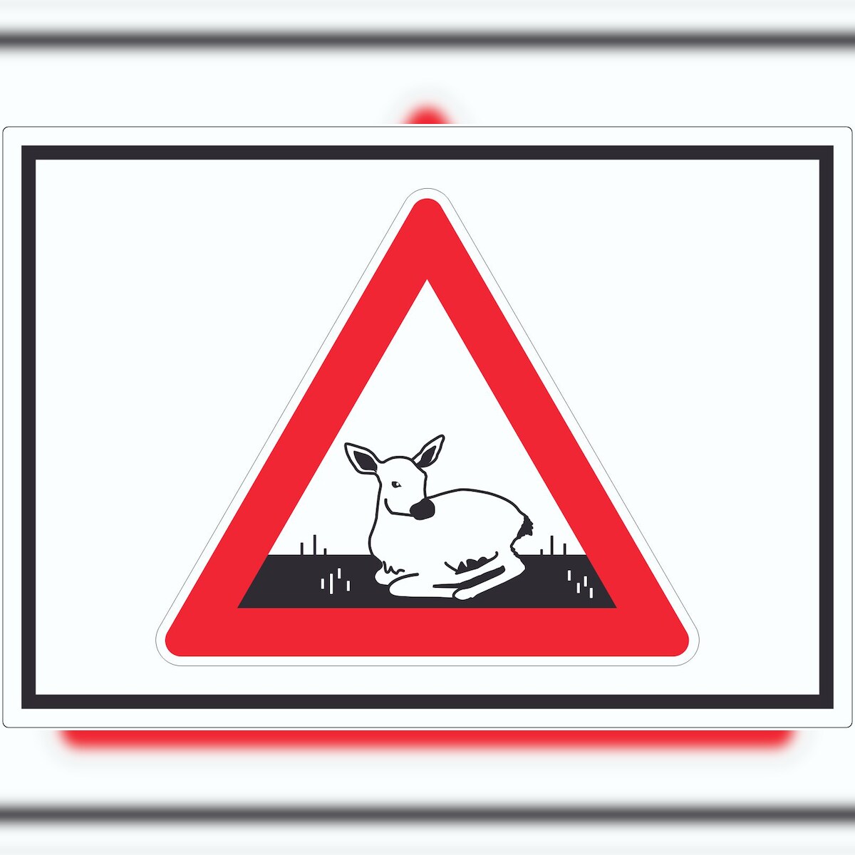 HB-Druck Achtung Setzzeit Symbol Aufkleber A0 (841x1189mm) Image