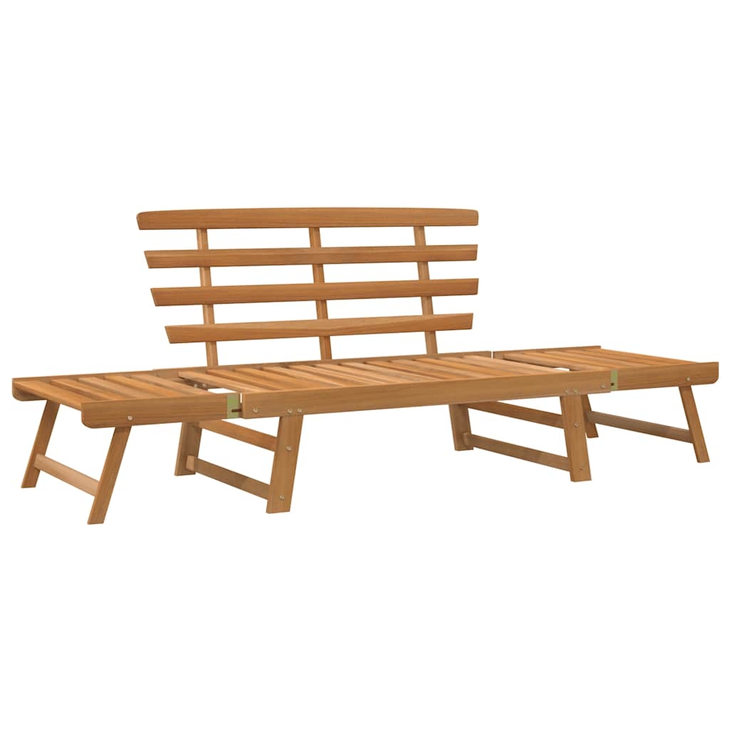 vidaXL Gartenbank 2-in-1 190 cm Massivholz Akazie Image