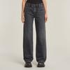 Weite Jeans G-STAR "Jeans Judee Straight", Damen, Gr. 26, Länge 32, faded eolith grau, Denim/Jeans, Obermaterial: 100% Baumwolle, casual, straight fit, Jeans