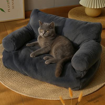 TEMU Roxlin Cat Bed Small Dog Sofa Fluffy And Washable Cat Sofa Dog Bed For Cats Image
