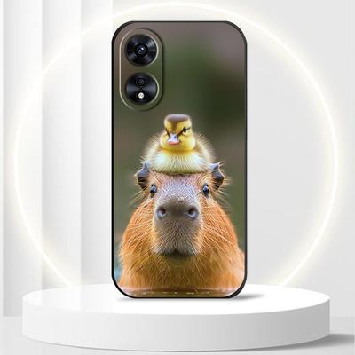 TEMU Capybara Duck Case Suitable For Oppo A98 A78 A76 A58 A57 A38 A36 A17 Reno11 Reno10 Pro Reno8 Reno8t Reno7z Reno7. Matte Silicone Shockproof Protective Cover For Reno 11 10 8 8t 7 7z. Image