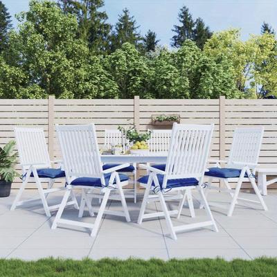 TEMU Pallet Cushions 6pcs. Blue 50x50x7 Cm Oxford Fabric, Cushion Is Suitable For Outdoor Use, For Garden Furniture, But Indoors As A Seat Cushion For Stools And Sofas. Image