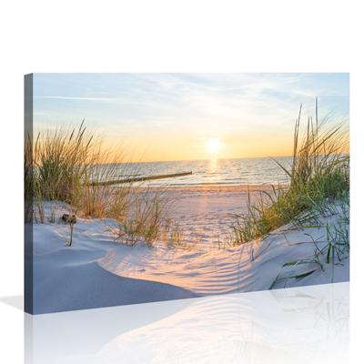 TEMU 120x80 Cm Framed Landscape – Modern Canvas Art Print | Wall Art For Living Room & Lounge | Elegant Canvas Picture – Item No. 5009 Image