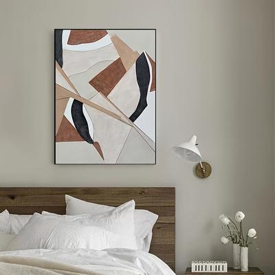 TEMU Modern Abstract Minimalist Canvas Art - Hand , Wall Decor In Brown, Gray & Black For Living Room, Bedroom, Office Image