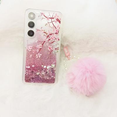TEMU High-end Creative Pattern Glitter Quicksand Mobile Phone Case With Plush Lanyard Sumsang A14/a15/a24/a25 A34 A35 A52 A53 A54 A55 S22 S23 S24 Pro Max Ultra Fe And Other Models Image