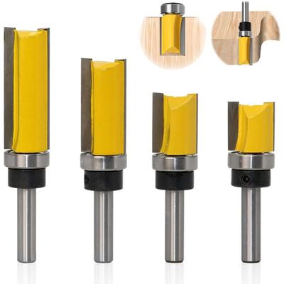 4-teiliger Kopierfräser mit 8-mm-Schaft, Fräserbits für Holz, gerader Kopierfräser, professionelles Image
