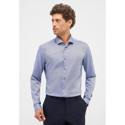 Langarmhemd ETERNA "SUPER SLIM", Herren, Gr. 40, Normalgrößen, blau (denim), 40% cotton, 4% Elasthan, 56% Lyocell, schmal, Langarm Manschette, Hemden, EASY IRON (bügelleicht) Image