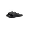 Pantolette TOMMY HILFIGER "HILFIGER PRINT TUMBLE POOL SLIDE", Herren, Gr. 44, schwarz, Lederimitat, sportlich, Schuhe, Hausschuh, Sommerschuh, Strandschuh mit Logoschriftzug