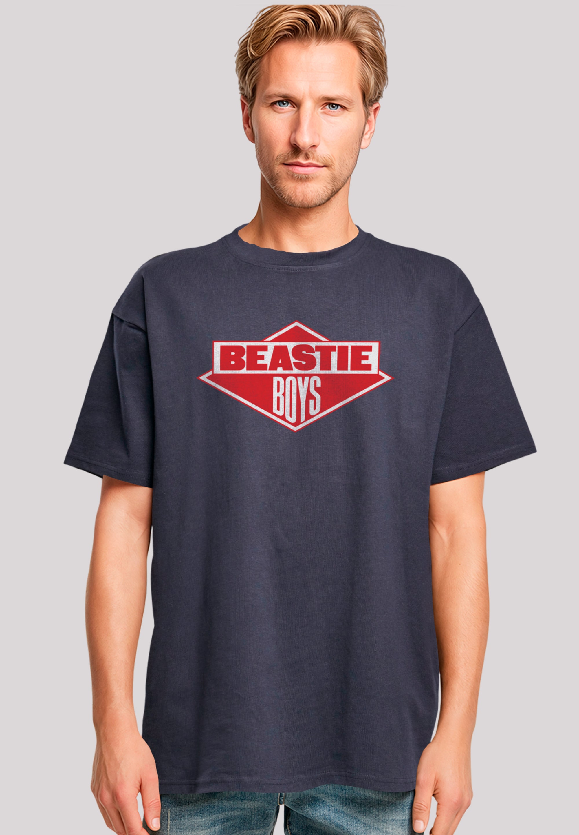 Oversize-Shirt F4NT4STIC "The Beastie Boys", Herren, Gr. 4XL, blau (navy), Obermaterial: 100% Baumwolle, oversize, Rundhals, ohne Bündchen, Shirts, Premium Qualität