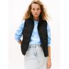 Steppweste TOMMY JEANS "TJW LW PADDED VEST", Damen, Gr. XS (34), schwarz, Web, Steppware, Obermaterial: 100% Polyester, unifarben, casual, Westen
