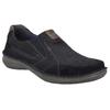 Slipper JOSEF SEIBEL "New Anvers 01", Herren, Gr. 43, braun (schwarz, braun), Leder, kontrastfarbene Details, casual, Schuhe, Slip-on Sneaker, Bequemschuh, Komfortschuh in Schuhweite K