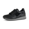 Keilsneaker GABOR "CAPRI", Damen, Gr. 40, schwarz, Kalbsleder, Lederimitat, unifarben, casual, Schuhe, Freizeitschuh, Halbschuh, Schnürschuh in Extraweite K