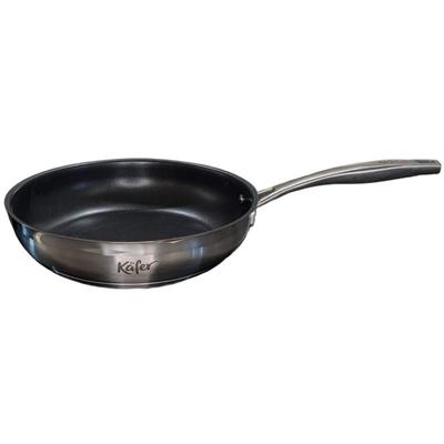 Bratpfanne KÄFER "Käfer Edelstahlpfanne", silber (silberfarben), Ø:24cm, Pfannen, Edelstahl, Teflon Select, ergonomisch, induktionsgeeignet Image