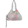Henkeltasche FRITZI AUS PREUSSEN "Izzy Medium Limited Head Flocked", Damen, Gr. B/H/T: 15cm x 29cm x 42cm, grau (stein), Baumwolle, bedruckt, Taschen, mit tollen Hello Kitty-Prints