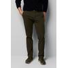 Chinos MEYER "M5 Chino", Herren, Gr. 40, Länge 32, grün (oliv), 98% Baumwolle;2% Elasthan, unifarben, slim fit lang, Hosen, im unifarbenem Design